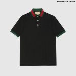 COTTON PIQUET POLO WITH WEB COLLAR