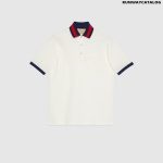 COTTON PIQUET POLO WITH WEB COLLAR