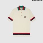 KNIT COTTON POLO T-SHIRT WITH WEB