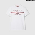 COTTON JERSEY T-SHIRT WITH GUCCI PRINT