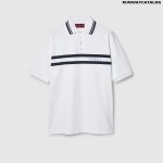 COTTON POLO SHIRT WITH GUCCI PRINT