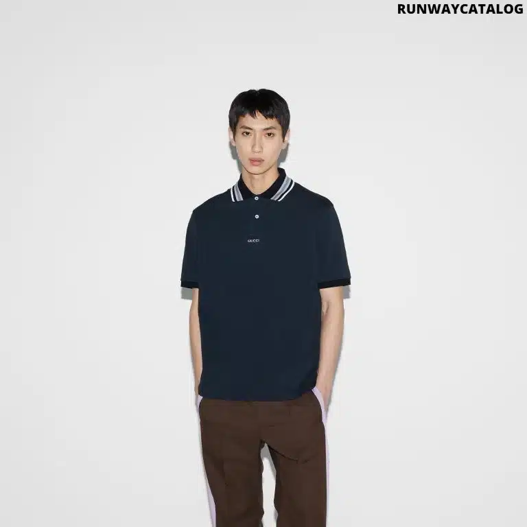 COTTON POLO SHIRT WITH EMBROIDERY - Image 2