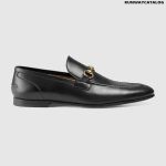 GUCCI JORDAAN LEATHER LOAFER