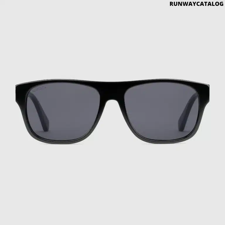 RECTANGULAR-FRAME ACETATE SUNGLASSES - Image 2