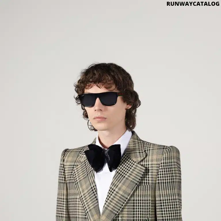 RECTANGULAR-FRAME ACETATE SUNGLASSES - Image 3