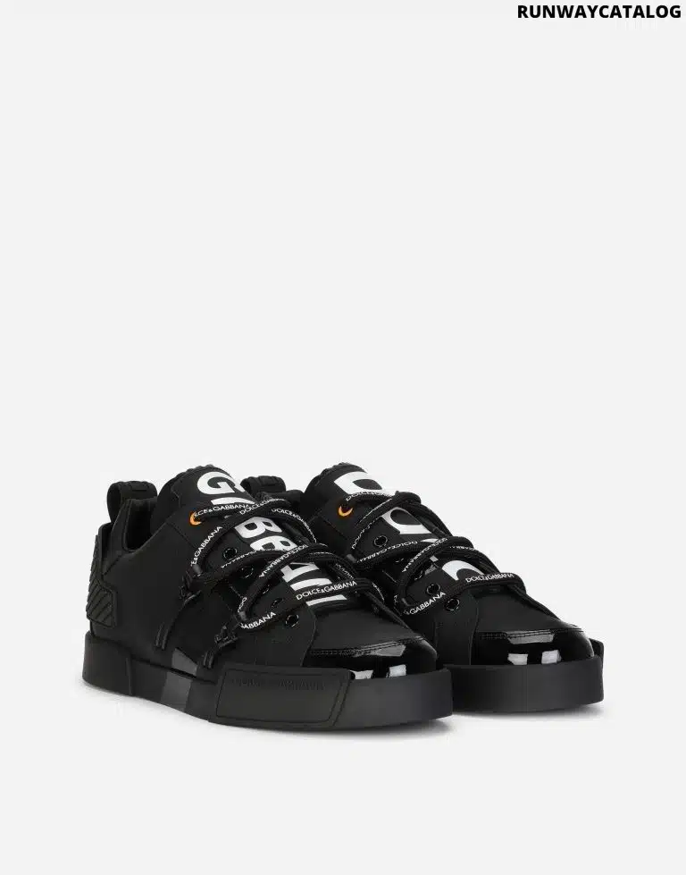 PORTOFINO SNEAKERS IN CALFSKIN AND PATENT LEATHER - Image 2