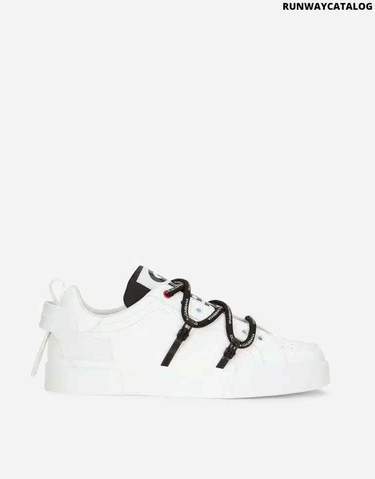 PORTOFINO SNEAKERS IN CALFSKIN AND PATENT LEATHER