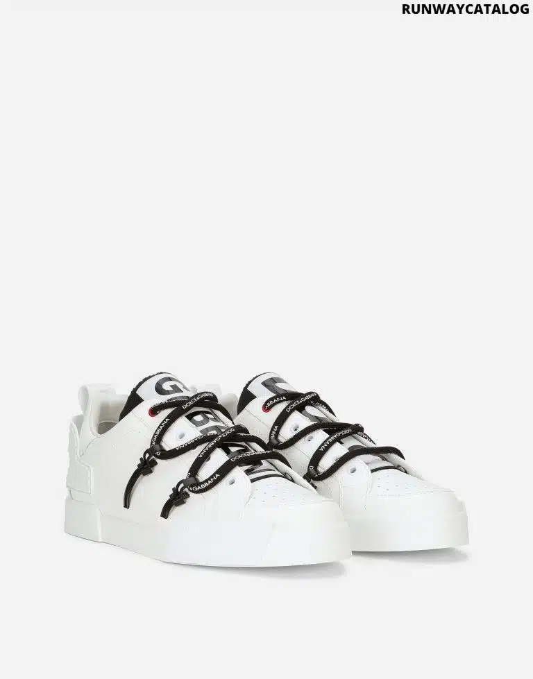 PORTOFINO SNEAKERS IN CALFSKIN AND PATENT LEATHER - Image 2