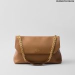 Large leather shoulder bag