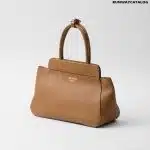 Medium leather tote bag