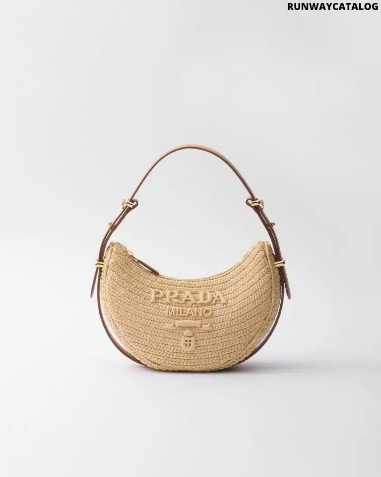 Prada Arqué crochet shoulder bag