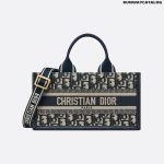 East-West Dior Book Tote with strap