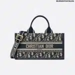 East-West Dior Book Tote with strap