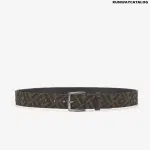 Brown FF fabric belt