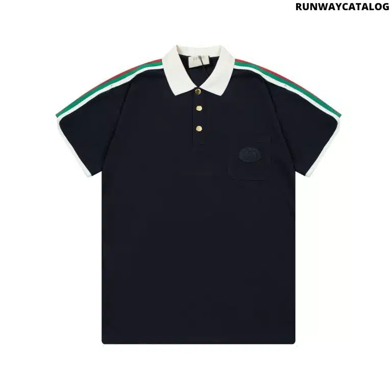 Gucci GG Logo Pique Polo Shirt