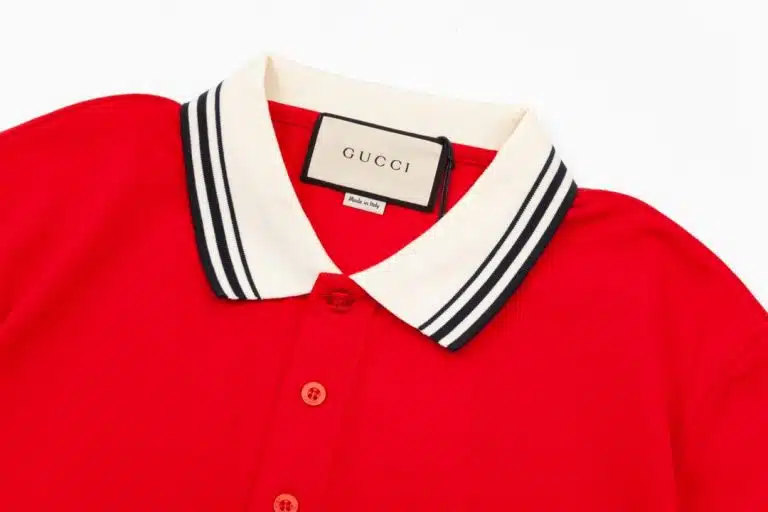 Gucci GG Logo Pique Polo Shirt - Image 2