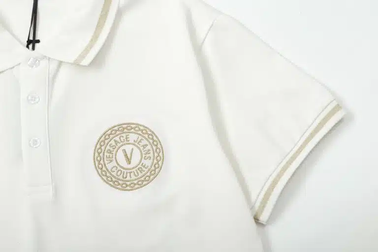 Versace V-Emblem Polo Shirt - Image 3