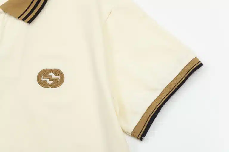 Gucci GG Logo Pique Polo Shirt - Image 3