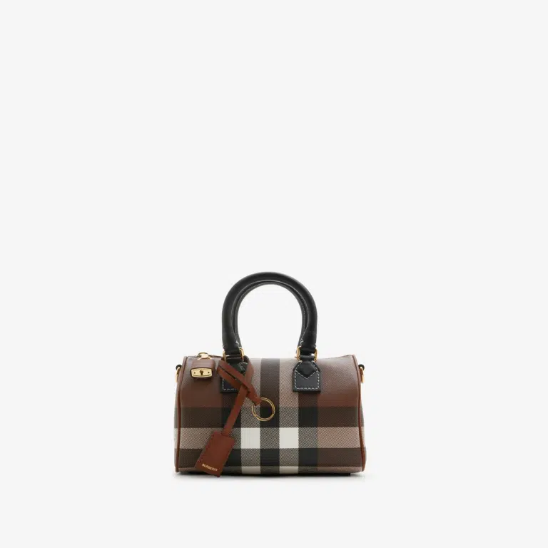 Burberry Check Bowling Bag – Compact & Elegant