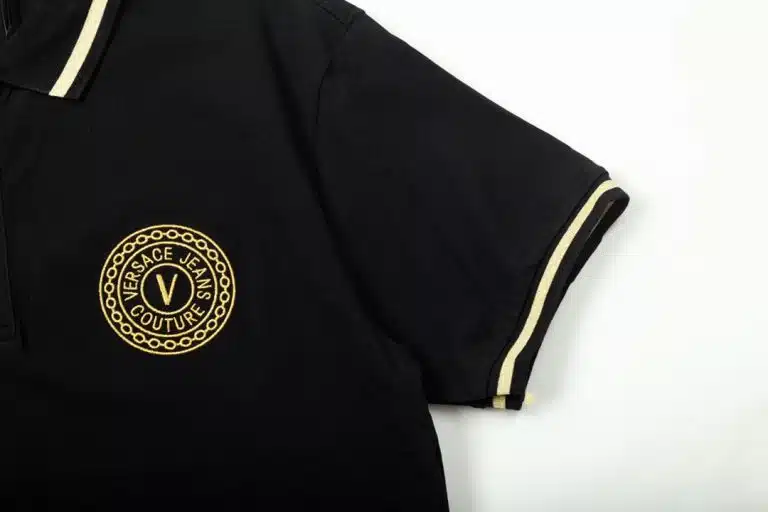 Versace V-Emblem Polo Shirt - Image 3