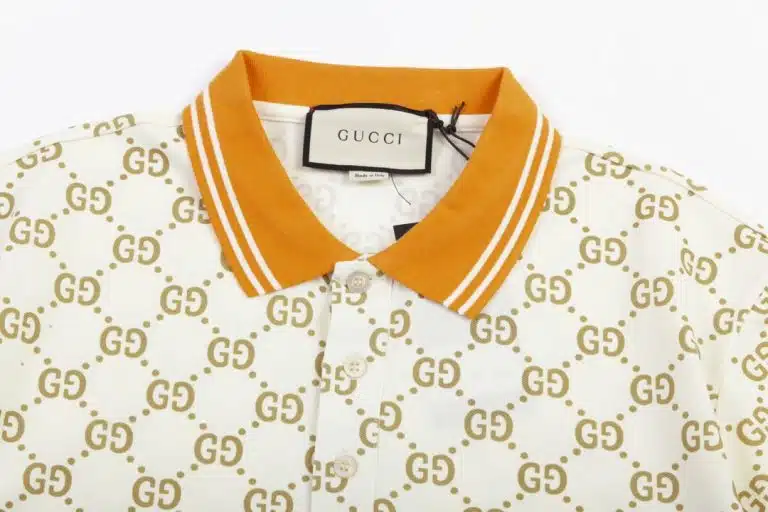 Gucci GG Print Polo Shirt - Image 3