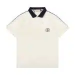 Gucci Side Stripe Logo Pique Polo