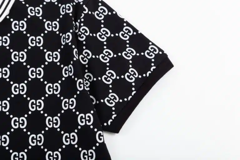 Gucci GG Print Polo Shirt - Image 3