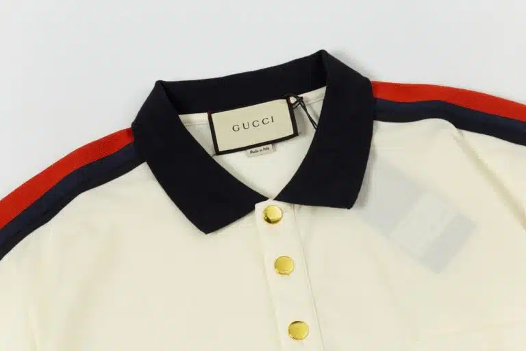 Gucci GG Logo Pique Polo Shirt - Image 2