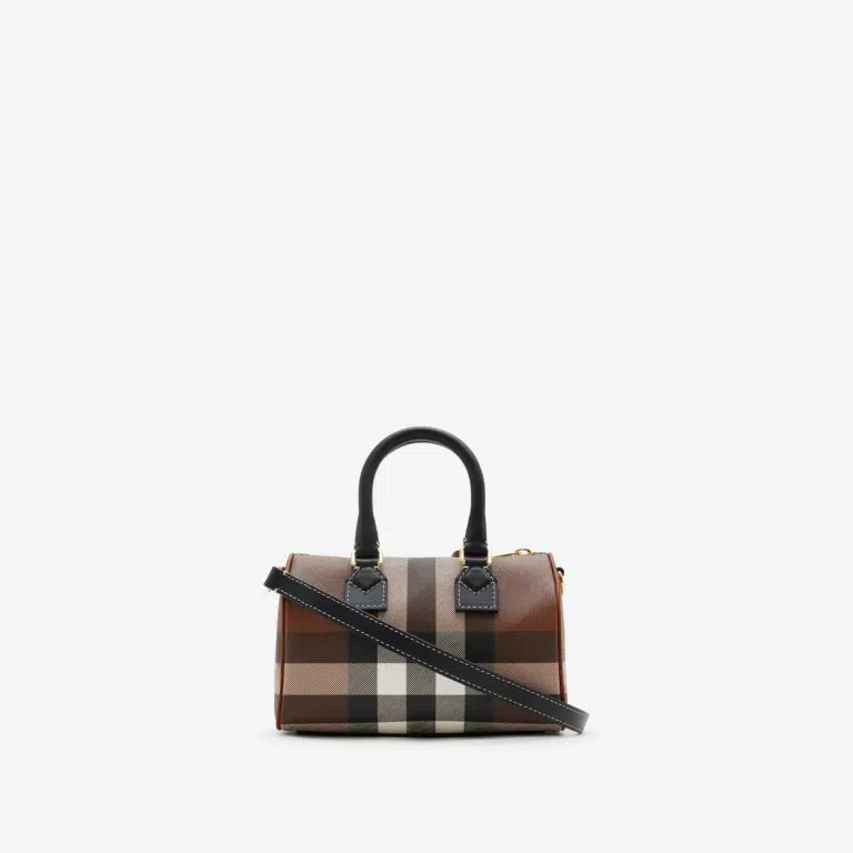 Burberry Check Bowling Bag – Compact & Elegant - Image 3