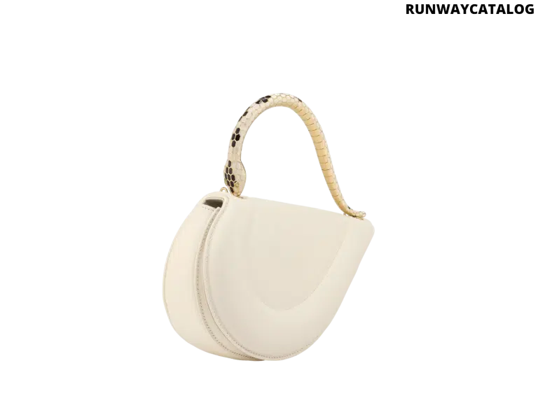 Bvlgari Serpenti Cuore 1968 Top Handle Bag – Perla White - Image 2