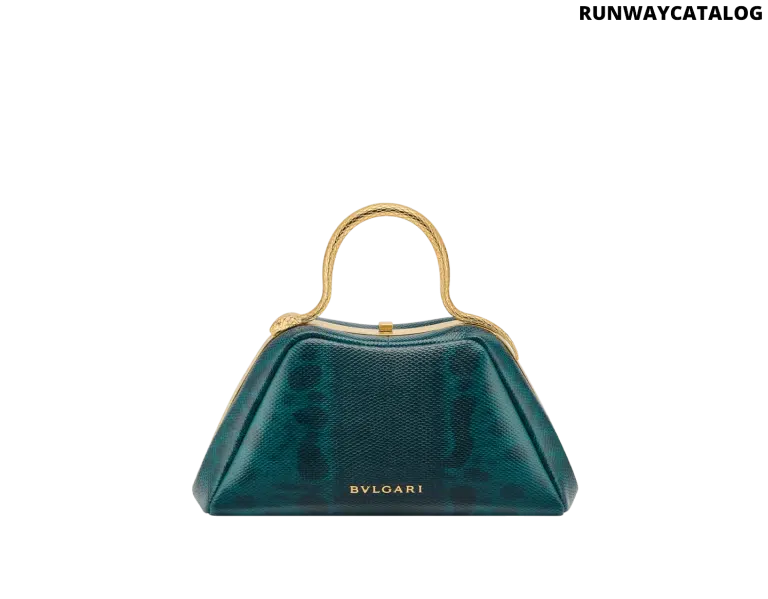 Bvlgari Serpentine Mini Top Handle Bag – Bright Forest Emerald Karung - Image 3