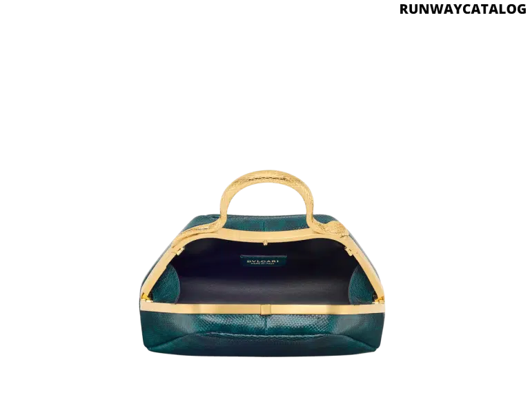 Bvlgari Serpentine Mini Top Handle Bag – Bright Forest Emerald Karung - Image 2