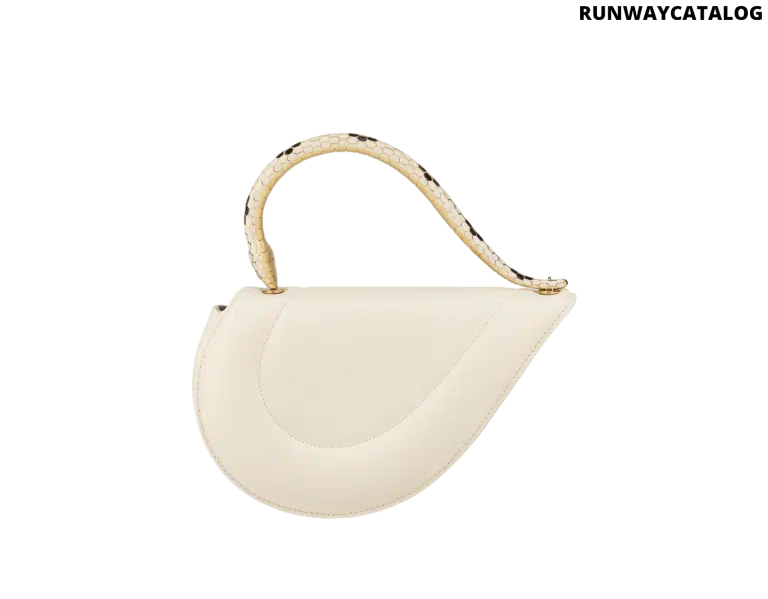 Bvlgari Serpenti Cuore 1968 Top Handle Bag – Perla White - Image 3