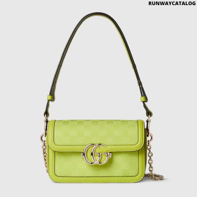 Gucci Go Small Shoulder Bag – Bright Green GG Canvas - Image 6