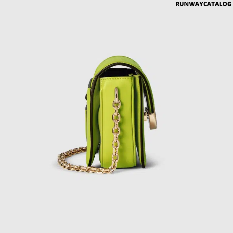 Gucci Go Small Shoulder Bag – Bright Green GG Canvas - Image 4