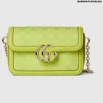 Gucci Go Small Shoulder Bag – Bright Green GG Canvas