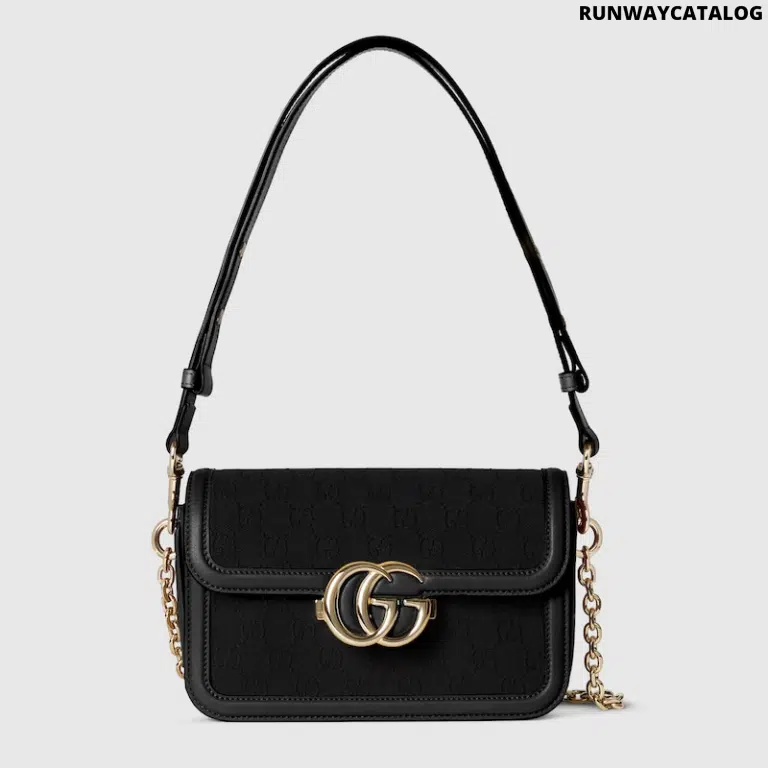 Gucci Go Small Shoulder Bag – Black GG Canvas - Image 7