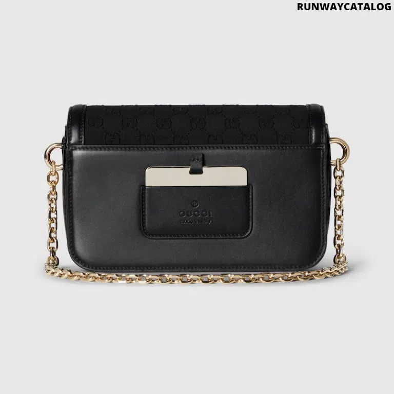 Gucci Go Small Shoulder Bag – Black GG Canvas - Image 6