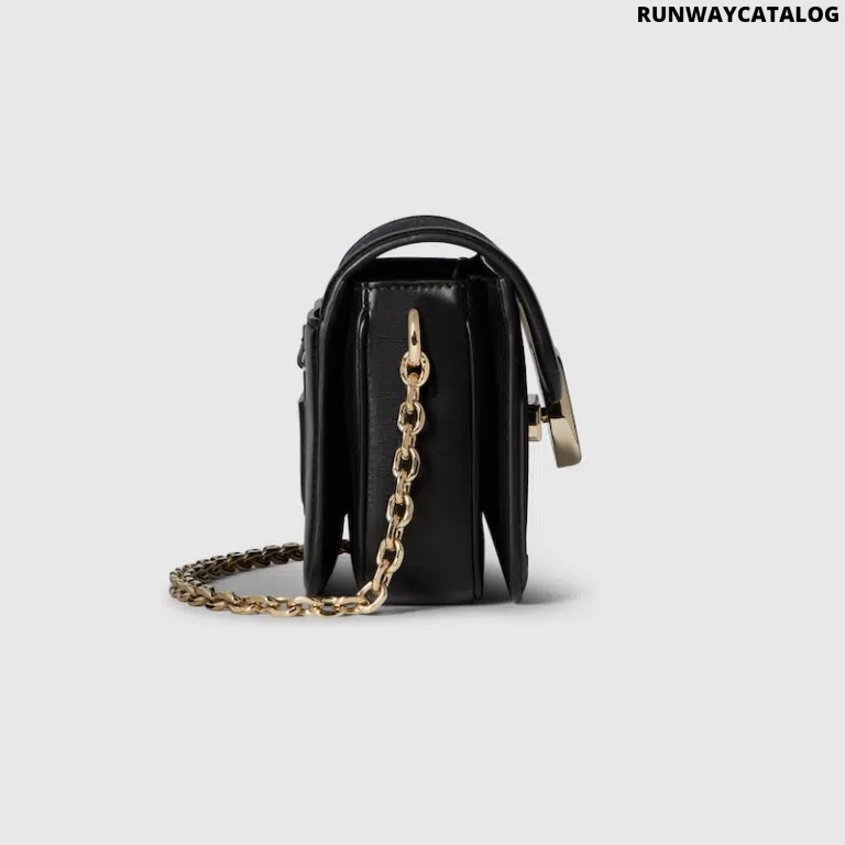 Gucci Go Small Shoulder Bag – Black GG Canvas - Image 5