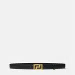 Versace Greca Buckle Leather Belt