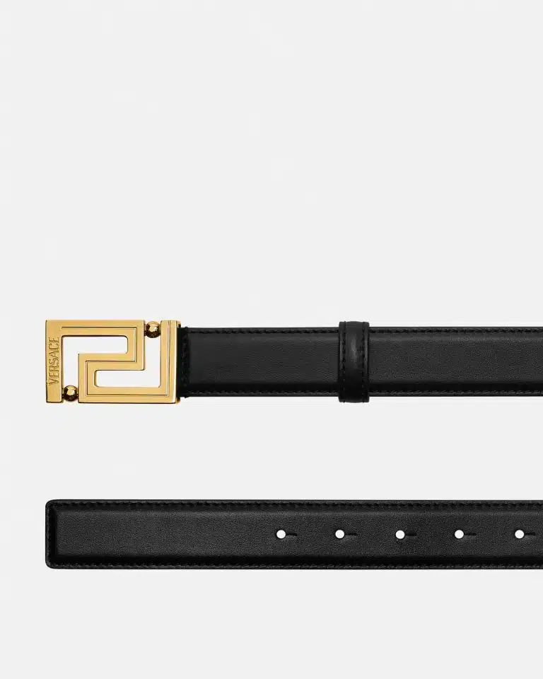 Versace Greca Buckle Leather Belt - Image 2