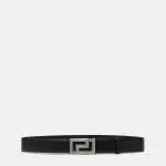 Versace Greca Buckle Leather Belt