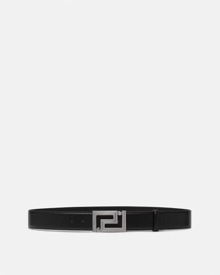 Versace Greca Buckle Leather Belt