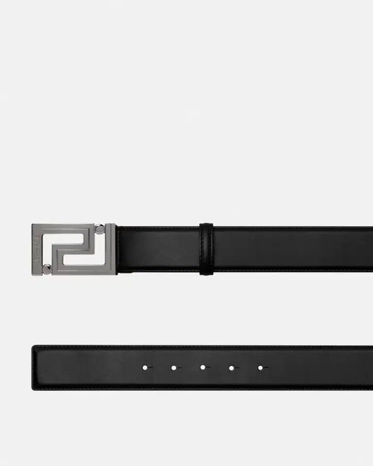 Versace Greca Buckle Leather Belt - Image 2