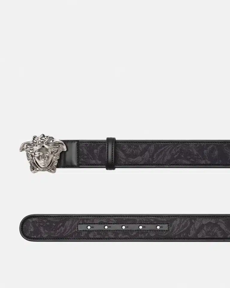 Versace Barocco Jacquard Belt with La Medusa Buckle - Image 2