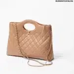 Beige Leather Bag