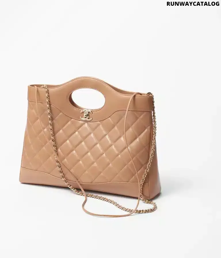 Beige Leather Bag