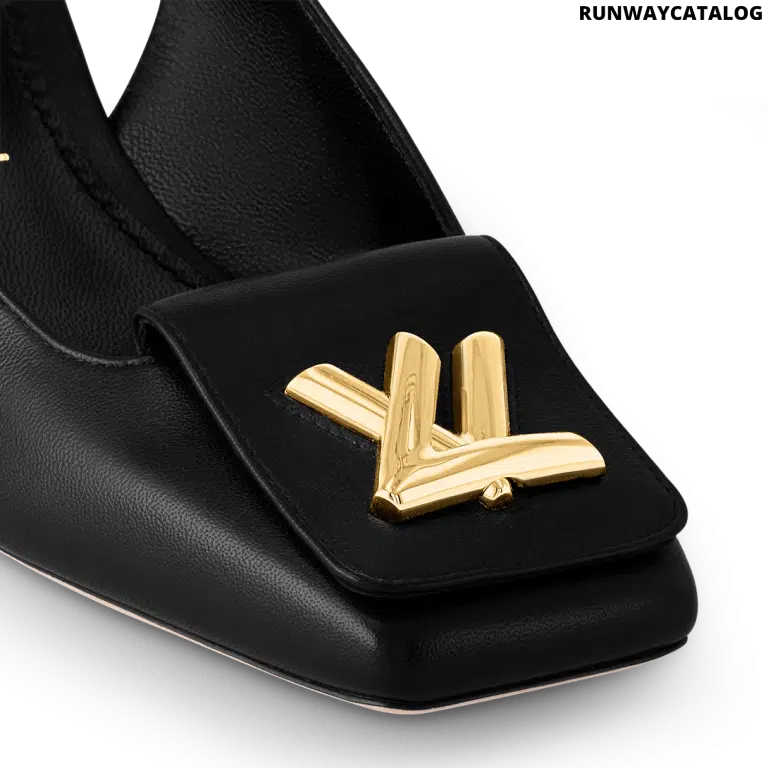 Louis Vuitton Shake Slingback Pump – Black Lambskin - Image 5