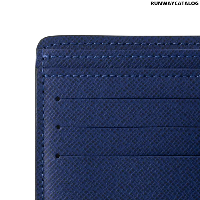 Louis Vuitton Multiple Wallet – Navy Blue Monogram Pacific & Taiga Leather - Image 3