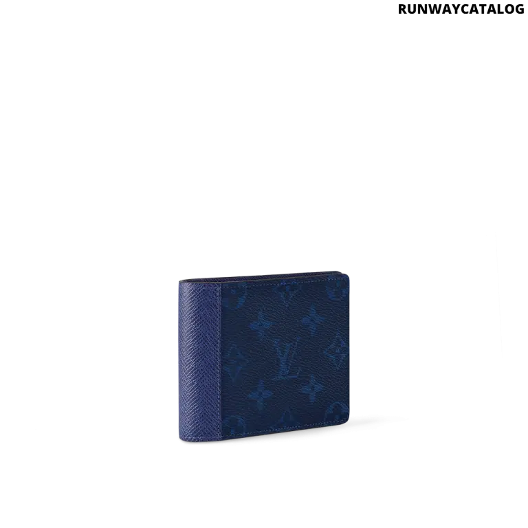 Louis Vuitton Multiple Wallet – Navy Blue Monogram Pacific & Taiga Leather - Image 2